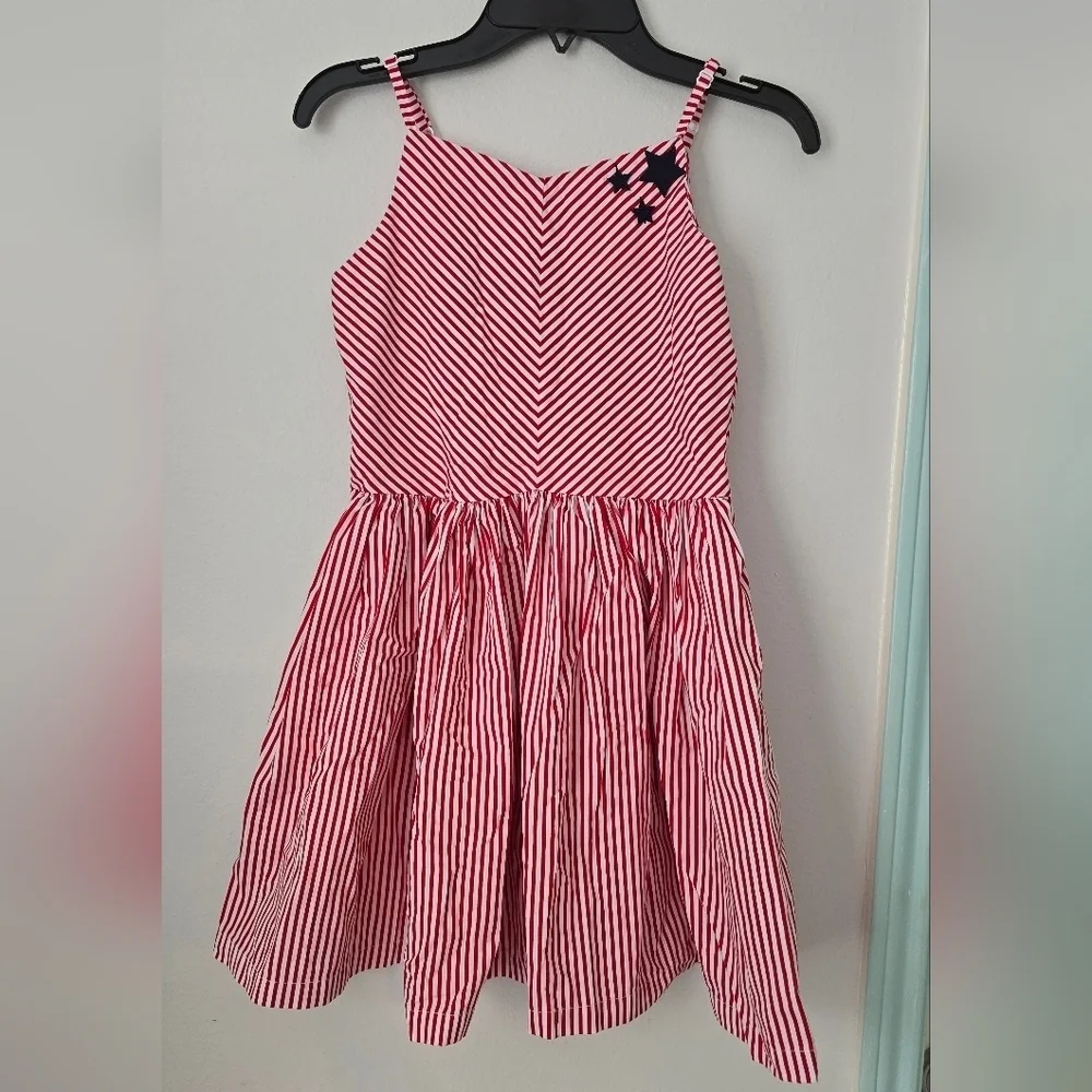 Gymboree red striped  dress size 10